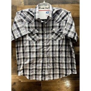 Plains Western Wear‎ Big Man Short Sleeve Button Up 2X